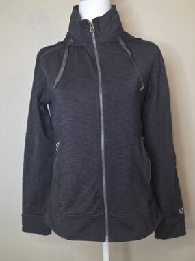 Title: KÜHL Women’s Black Full Zip Hooded Jacket Zip Pockets Size Medium